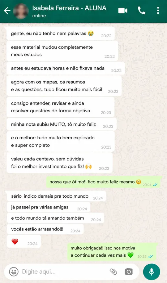 Depoimento de aluno - Mega Pack Direito Simplificado