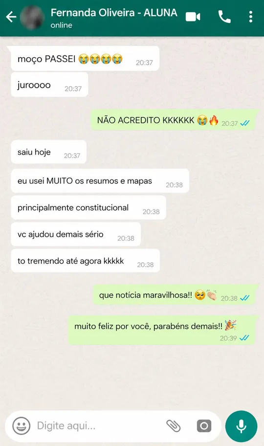 Depoimento de aluno - Mega Pack Direito Simplificado