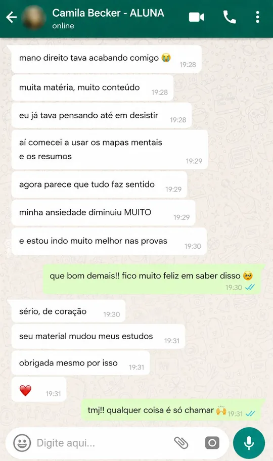 Depoimento de aluno - Mega Pack Direito Simplificado